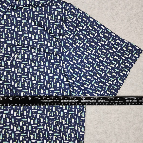 Rhoback Polo Shirt Men XL Blue Ranch Water Tequila Longhorn Performance Golf Top - Picture 6 of 7